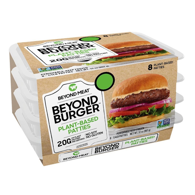 Beyond Meat 冷凍蔬食漢堡排113公克x 8入 Costco 好市多