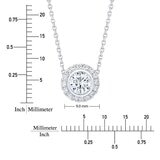 0.60克拉 14K白K金 圓形鑽石項鍊 VS2/I