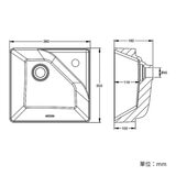 Kohler Spacity 方形獨立盆 帶龍頭孔