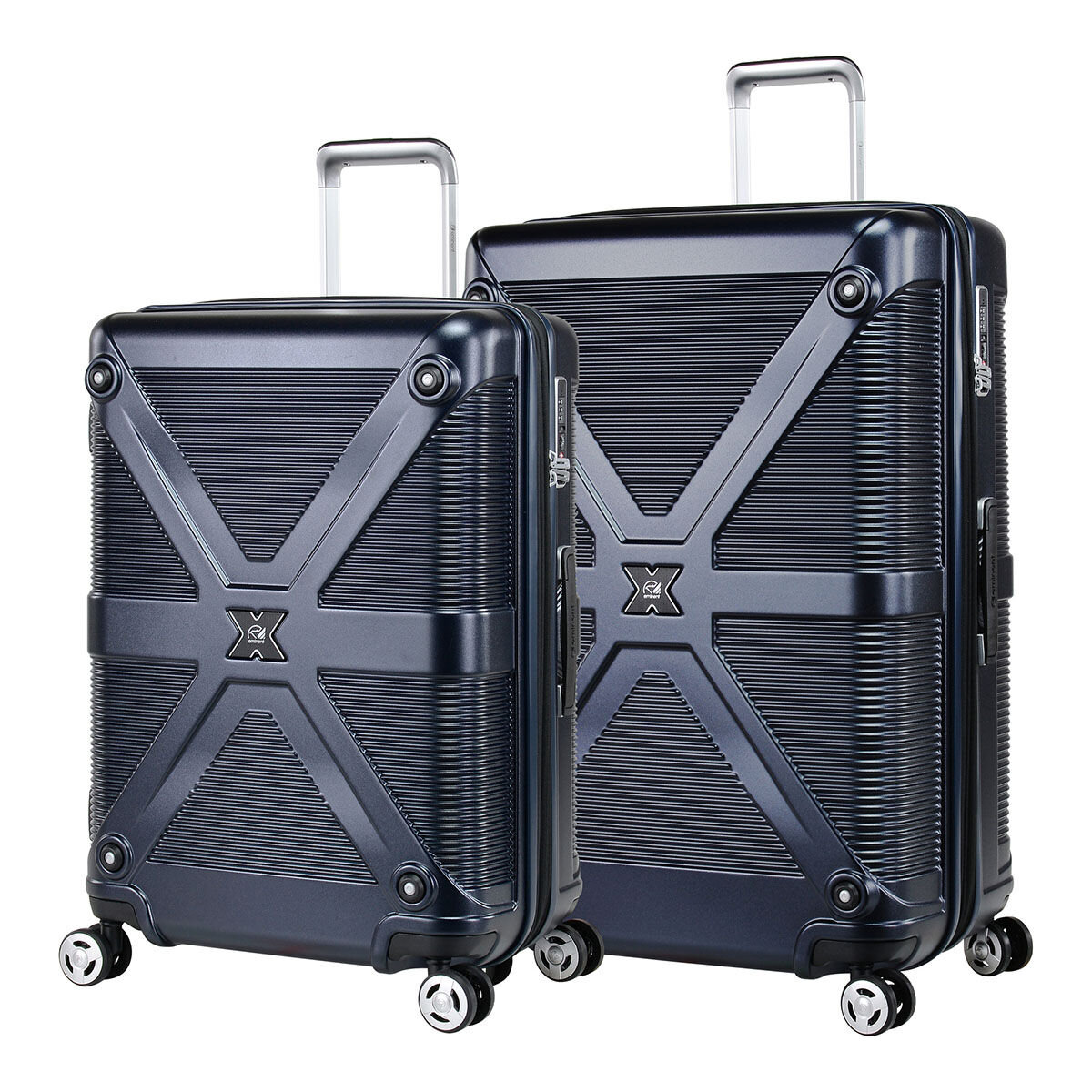 Eminent Xander 24吋 + 28吋 可擴充拉鍊行李箱組 保時深藍
