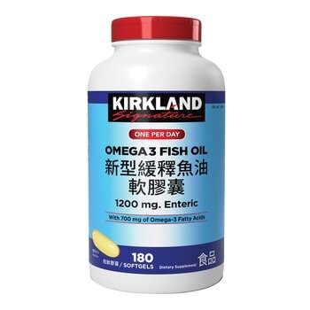 Kirkland Signature 科克蘭 新型緩釋魚油軟膠囊 180粒