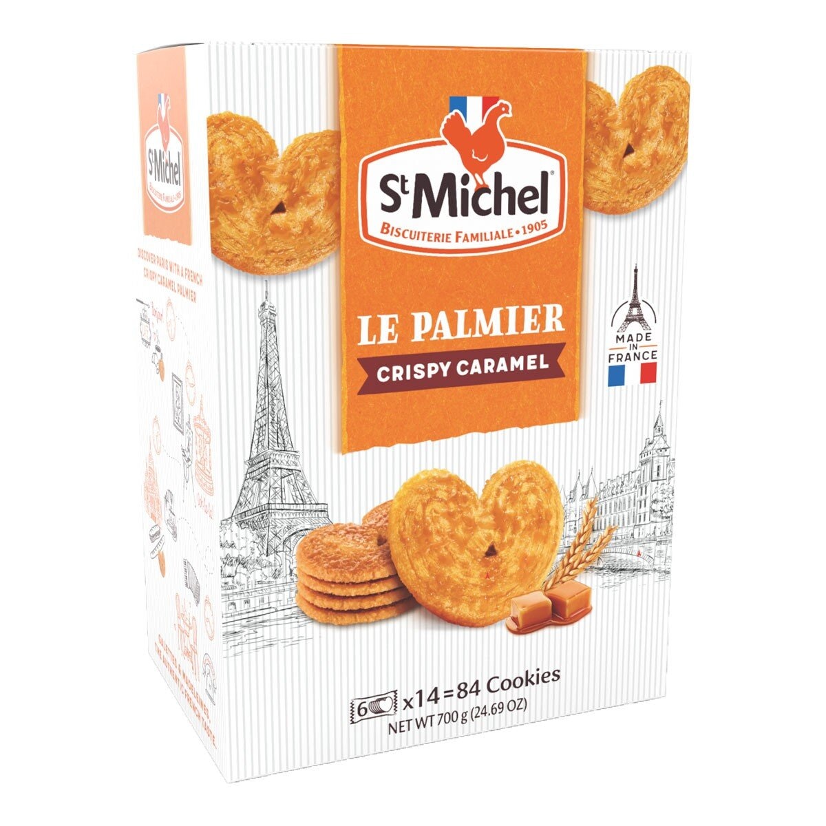 St Michel 焦糖奶油蝴蝶酥餅乾 50公克 X 14包