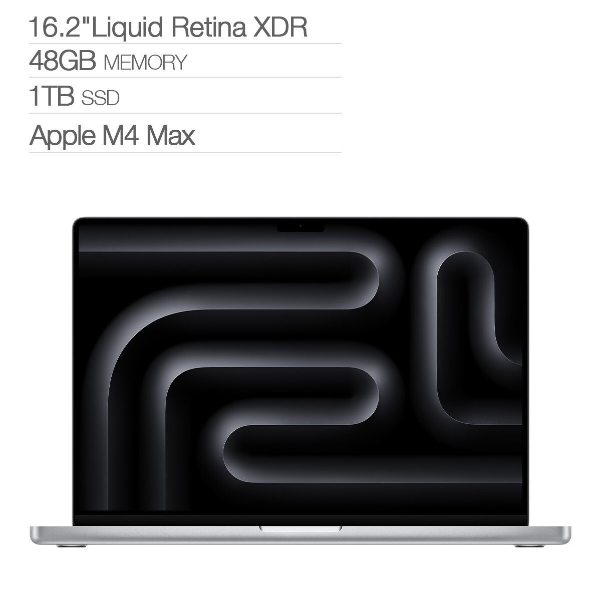 Apple MacBook Pro 16吋 搭配 M4 Max 晶片 16 核心 CPU 40 核心 GPU 48GB 1TB SSD 銀色