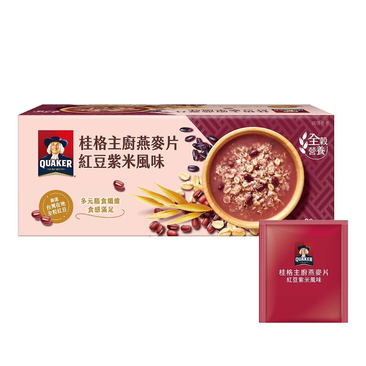 桂格 燕麥片紅豆紫米風味 50公克 X 30包