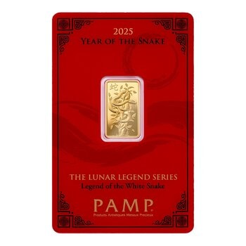 PAMP 蛇年彌月黃金條塊 999.9純金 5公克