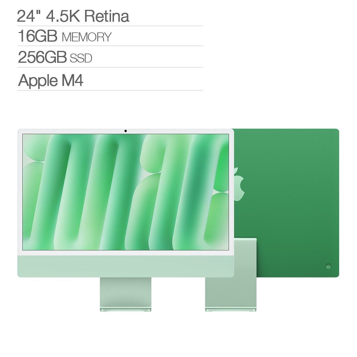 Apple iMac 24吋 搭配 M4 晶片 8核心 CPU 8核心 GPU 256GB SSD