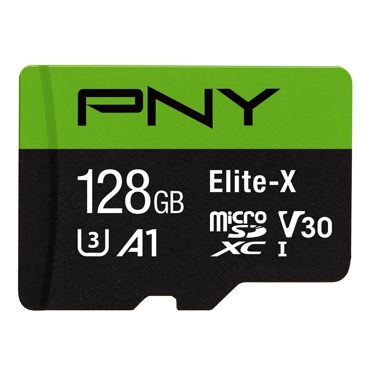 PNY 128GB Elite-X MicroSD U3/V30/A1 記憶卡含SD轉接卡 2入