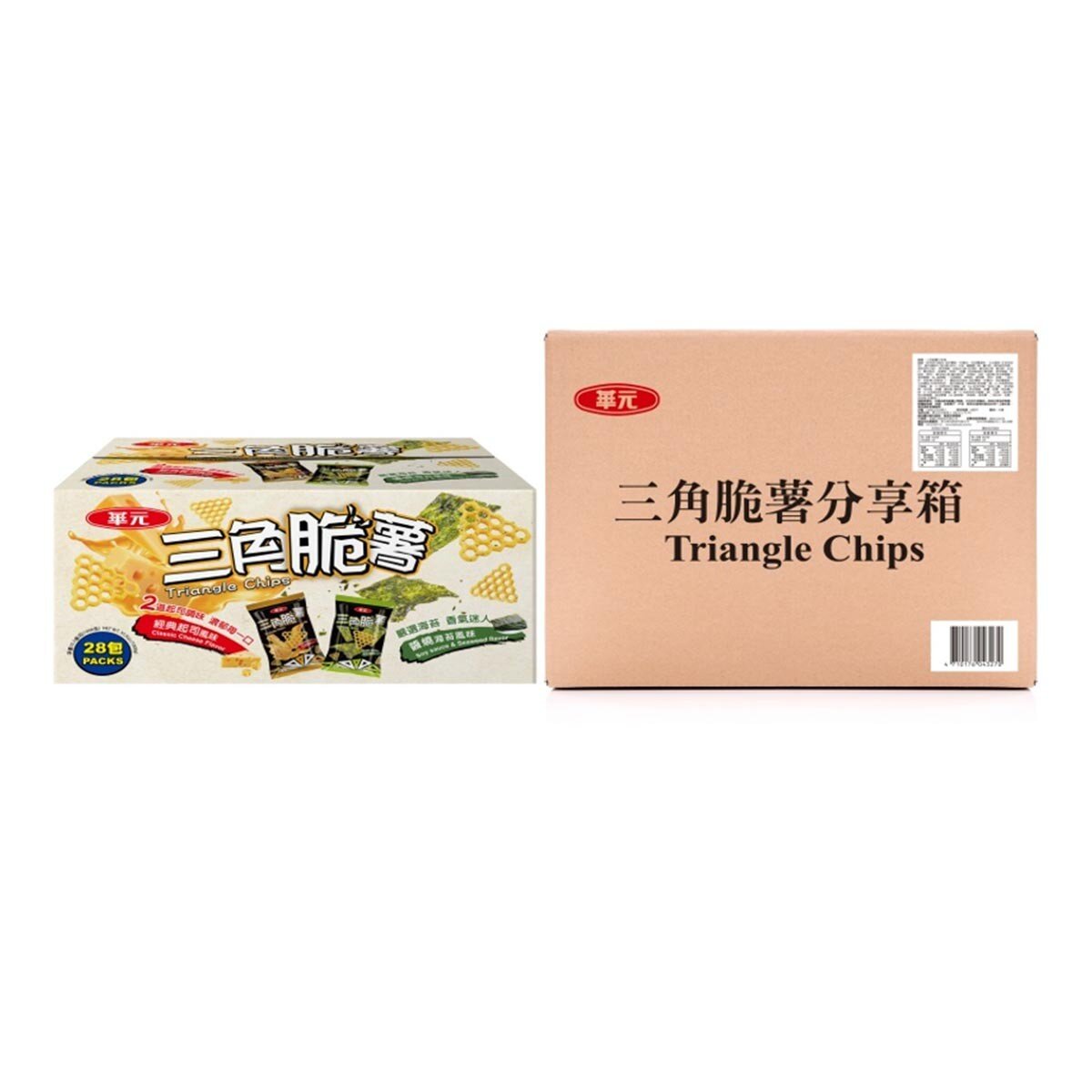 華元 三角脆薯分享箱 36公克 X 28包 X 4盒