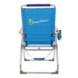 Tommy Bahama 可調式高背海灘椅 藍色