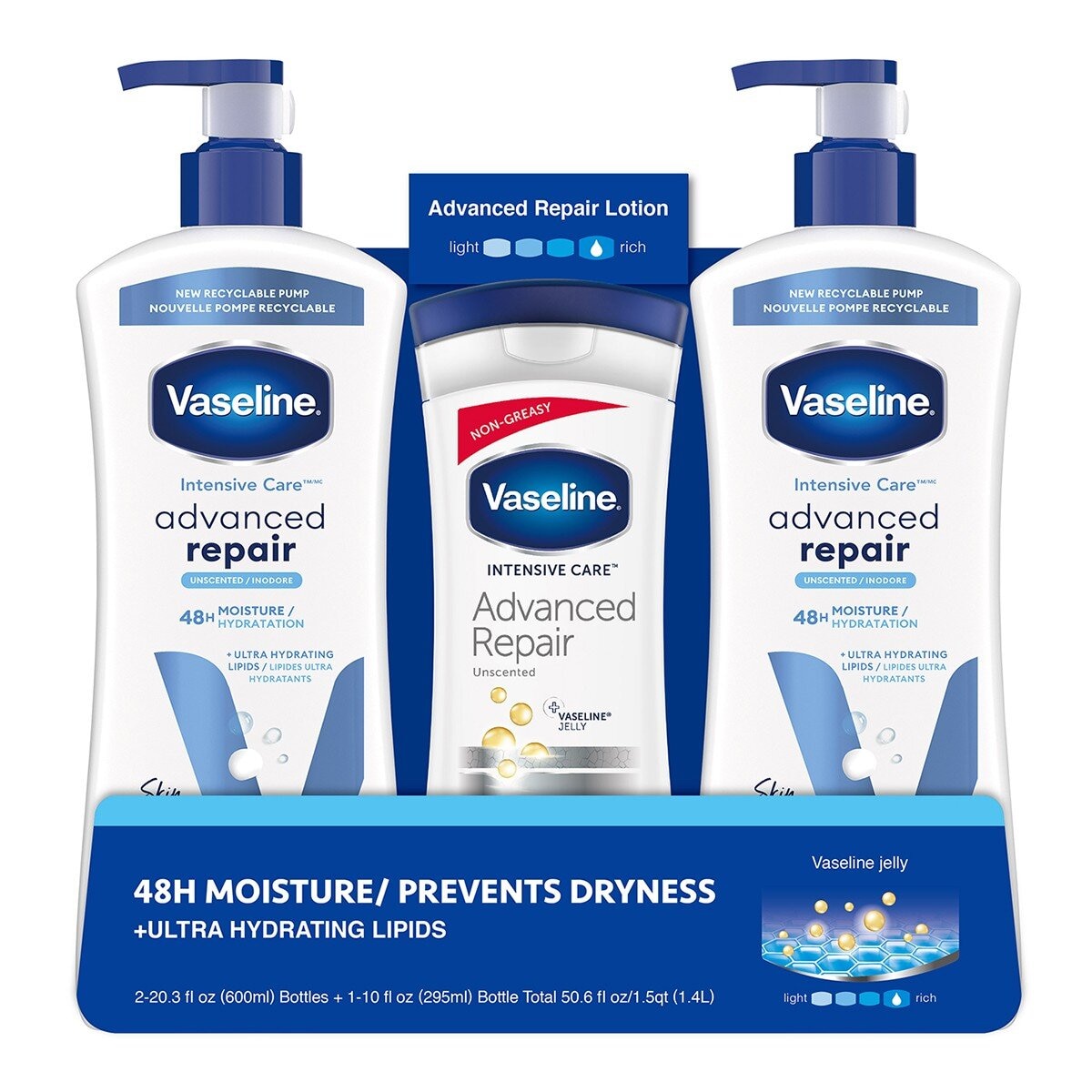 Vaseline 進口潤膚乳液組