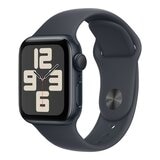 Apple Watch SE GPS 40公釐 午夜色鋁金屬錶殼 附午夜色運動型錶帶 S/M