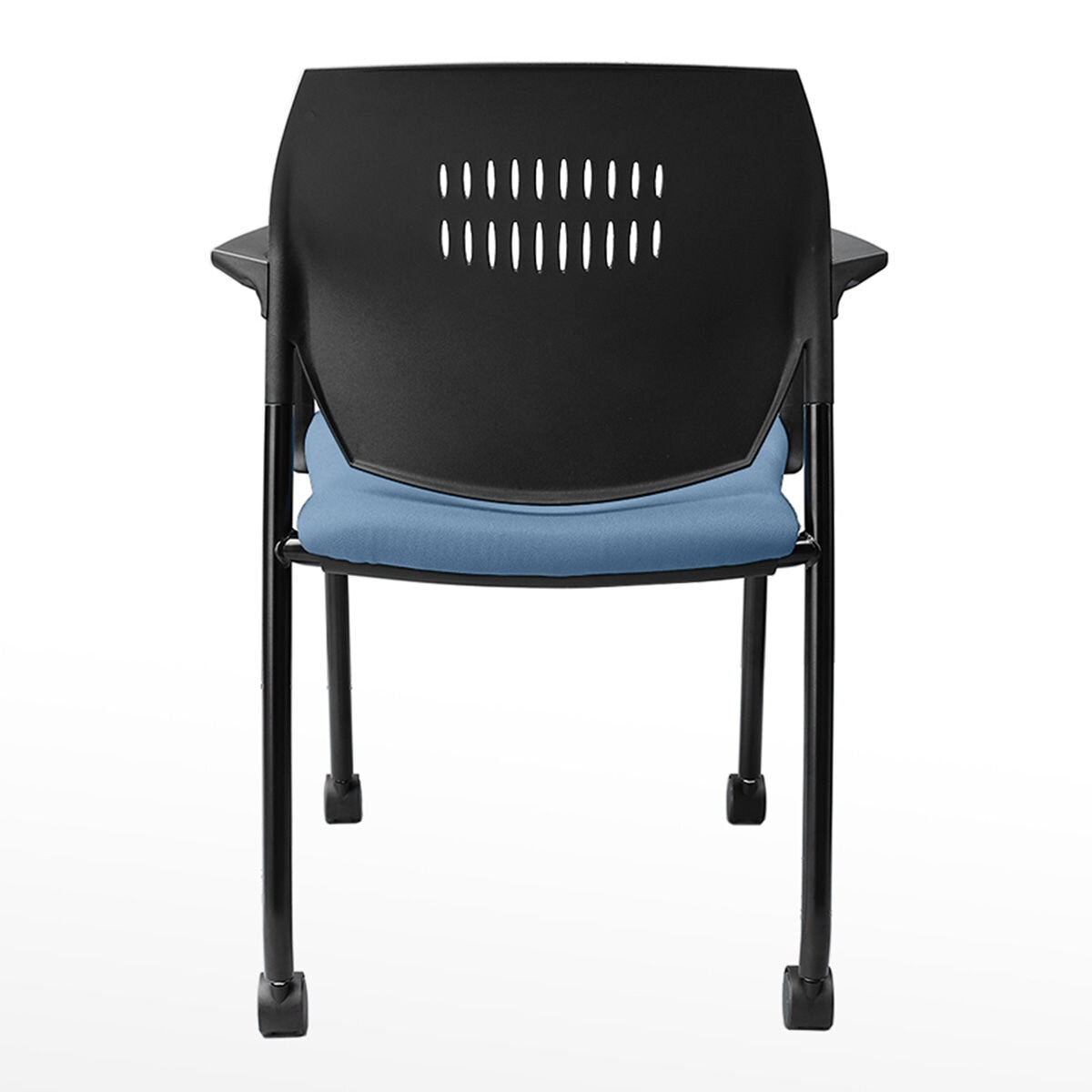 Musical Chairs Impressa 輪型扶手訪客椅 藍
