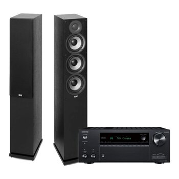ONKYO ELAC 兩聲道立體組合 TXNR696+DF52+D1C1018 Excellence 喇叭線6M ONKYO ELAC 兩聲道立體組合 TXNR696+DF52+D1C1018 Excellence 喇叭線6M