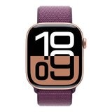 Apple Watch Series 10 GPS 46公釐 玫瑰金色鋁金屬錶殼 附梅李色運動型錶環