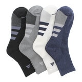 Adidas 男中筒運動襪 4雙組 深藍組