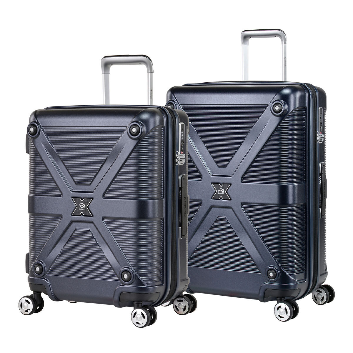 Eminent Xander 20吋 + 24吋 可擴充拉鍊行李箱組 保時深藍