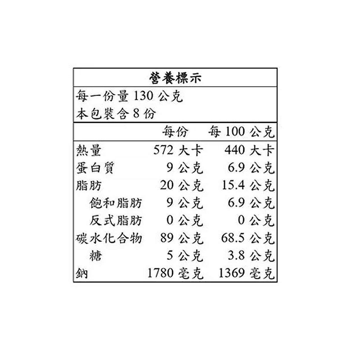 農心 炒碼麵 130公克 X 8包 農心 炒碼麵 130公克 X 8包