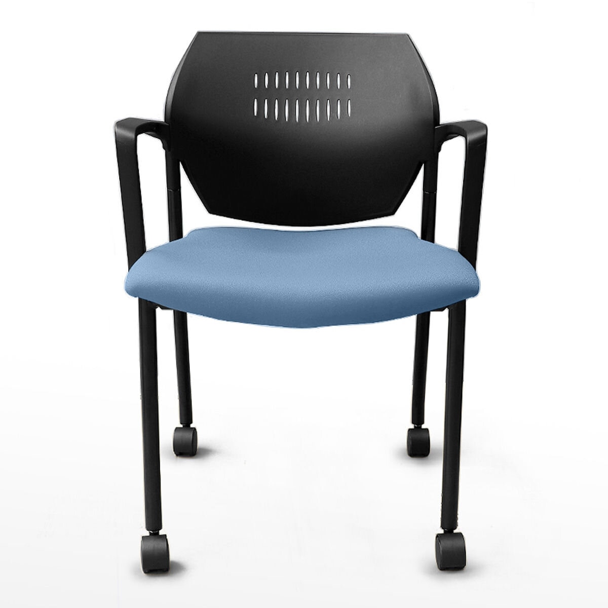Musical Chairs Impressa 輪型扶手訪客椅 藍