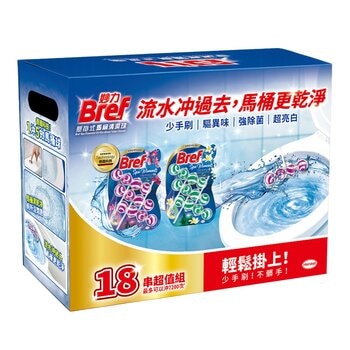 妙力 懸掛式馬桶清潔球 精油系列 50公克 X 3入 X 6組 妙力 懸掛式馬桶清潔球 精油系列 50公克 X 3入 X 6組