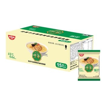 日清 拉王豚骨味非油炸速食麵 98公克 X 15包