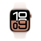 Apple Watch Series 10 LTE 46公釐 玫瑰金色鋁金屬錶殼 附淡胭粉色運動錶帶 M/L