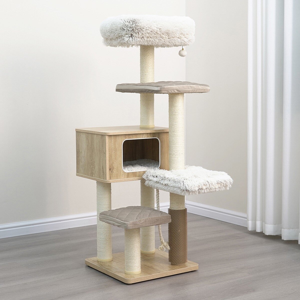 Catry Kasio 6-Level Cat Tree Beige