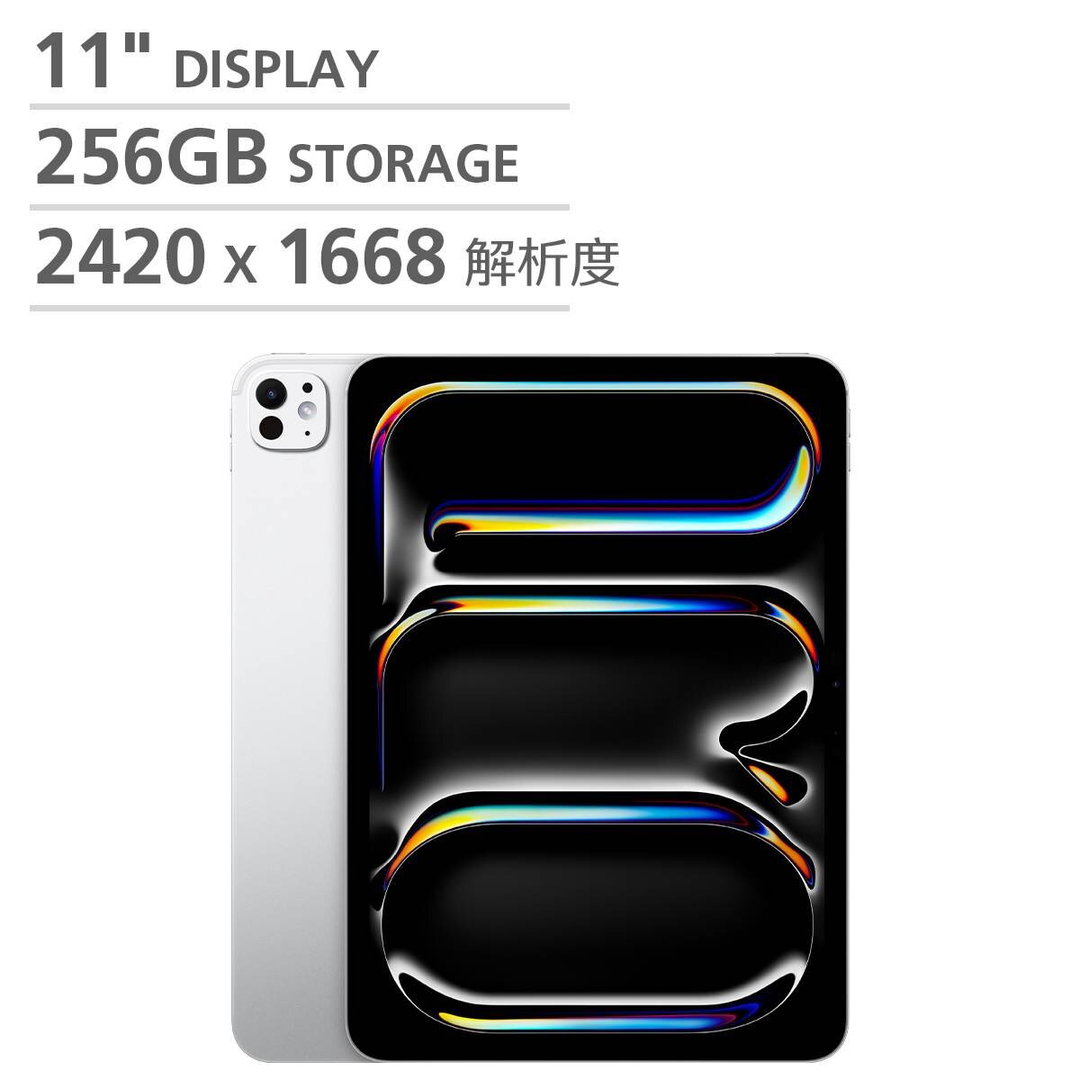 Apple 11 吋 iPad Pro Wi-Fi 256GB 配備標準玻璃 銀