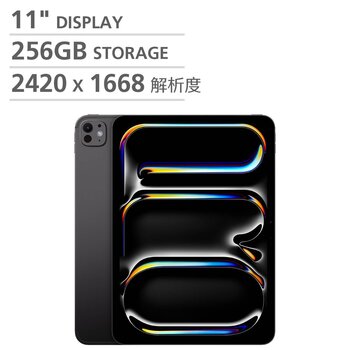 Apple 11 吋 iPad Pro Wi-Fi + 行動網路 256GB 配備標準玻璃 太空黑