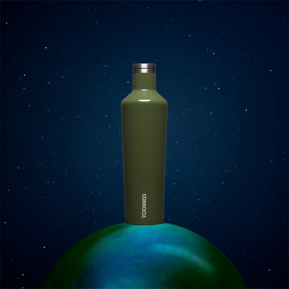 CORKCICLE 不鏽鋼三層真空易口瓶 750毫升 X 2件組 橄欖綠 + 橄欖綠