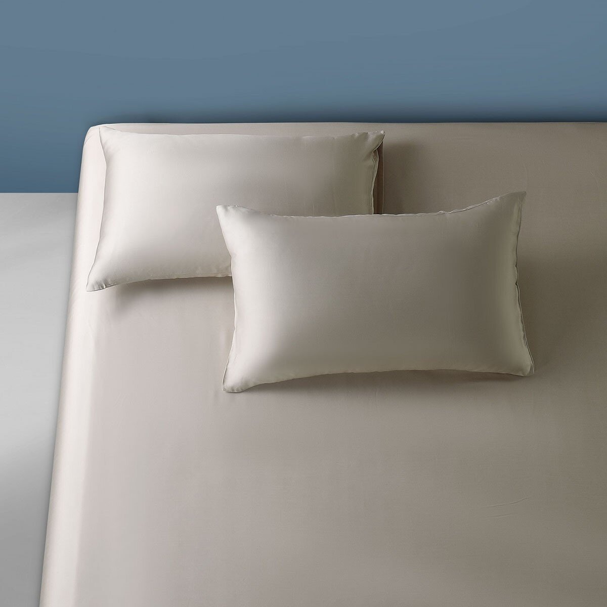Don Home 萊賽爾素色雙人床包枕套三件組 152公分 X 190公分 淺茶