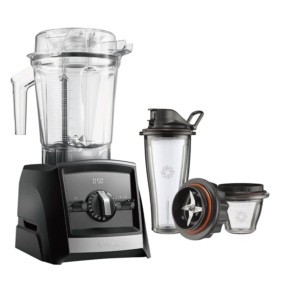 Vitamix Ascent 超跑級調理機A2500i 附專用杯碗組黑| Costco 好市多