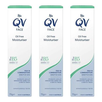 QV Face 舒敏燕麥醯胺無油保濕精華乳 75公克 X 3入 QV Face 舒敏燕麥醯胺無油保濕精華乳 75公克 X 3入