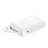 Belkin BoostCharge 10K 行動充電器隨附一體式纜線 2入