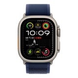 Apple Watch Ultra 2 LTE 49公釐 原色鈦金屬錶殼 附藍色 越野錶環 M/L