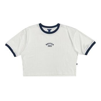 Nautica 女短版短袖上衣 白 M Nautica 女短版短袖上衣 白 M