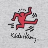 Keith Haring 兒童刷毛長袖連帽上衣 灰