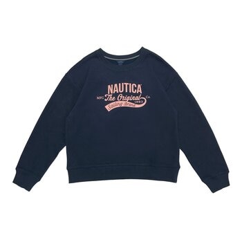 Nautica 女圓領長袖上衣