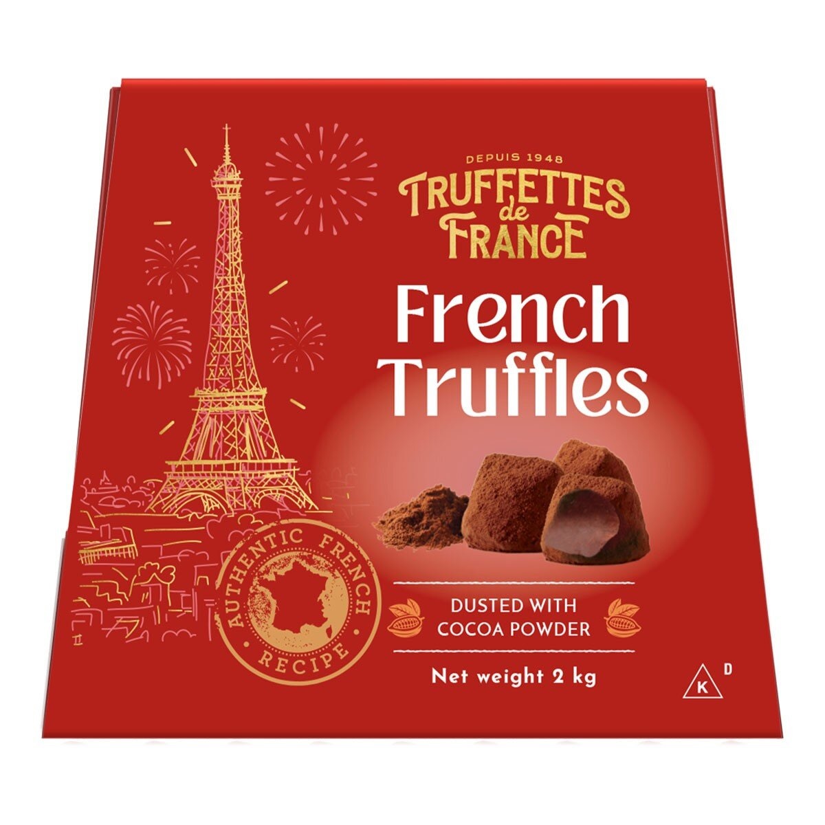 Truffettes de France 松露造型巧克力風味球 1公斤 X 2入