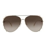 Alexander McQUEEN 太陽眼鏡 AM0308S 002 金色