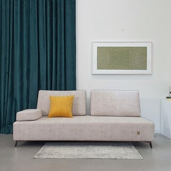 DAUNING 全牛皮雙人座沙發 淺灰 DAUNING 全牛皮雙人座沙發 淺灰