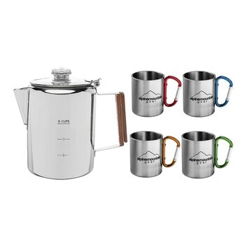 Alpine Mountain Gear 不鏽鋼咖啡杯壺組 Alpine Mountain Gear 不鏽鋼咖啡杯壺組