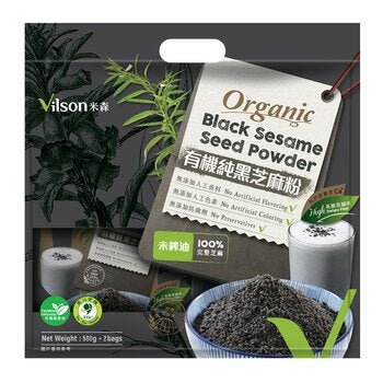 米森 有機純黑芝麻粉 500公克 X 2包 米森 有機純黑芝麻粉 500公克 X 2包