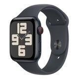 Apple Watch SE LTE 44公釐 午夜色鋁金屬錶殼 附午夜色運動型錶帶 M/L