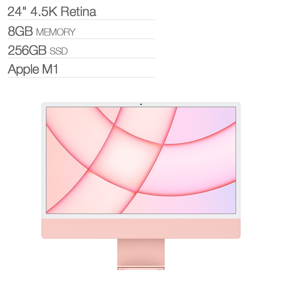 Apple iMac 24吋M1晶片8 核心CPU 8 核心GPU 8GB 256GB | Costco