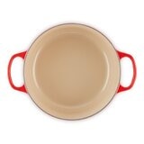 Le Creuset 雙耳圓形鑄鐵鍋 含鋼頭鍋蓋 26公分 櫻桃紅