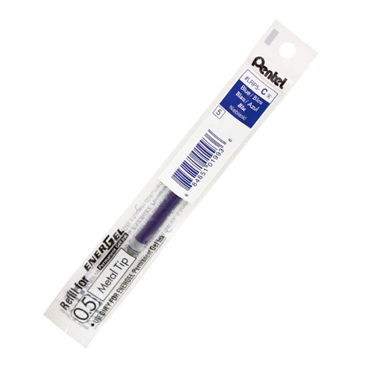Pentel LRP5 極速耐水鋼珠筆通用筆芯 0.5公釐 X 24入 藍