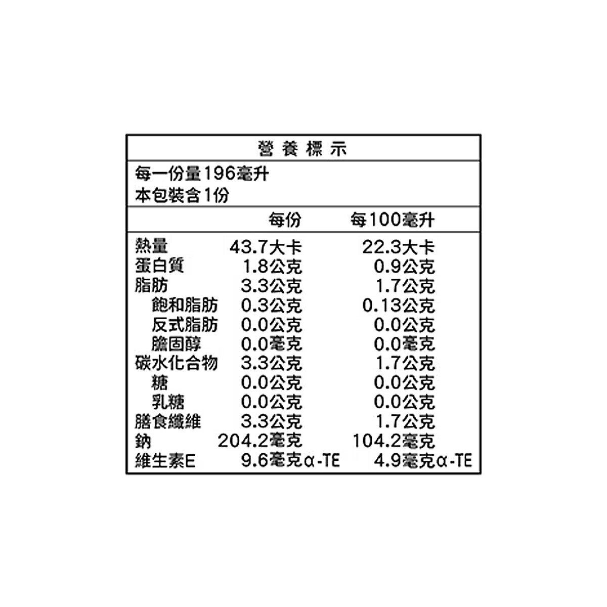 格力高 杏仁果飲 無糖 196毫升 X 24入 格力高 杏仁果飲 無糖 196毫升 X 24入