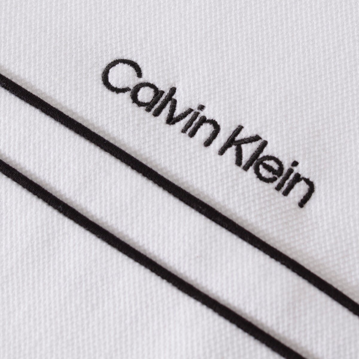 Calvin Klein 男毛圈布長袖上衣 白色