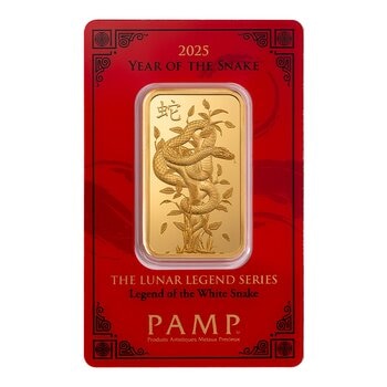 PAMP 蛇年彌月黃金條塊 999.9純金 1 oz