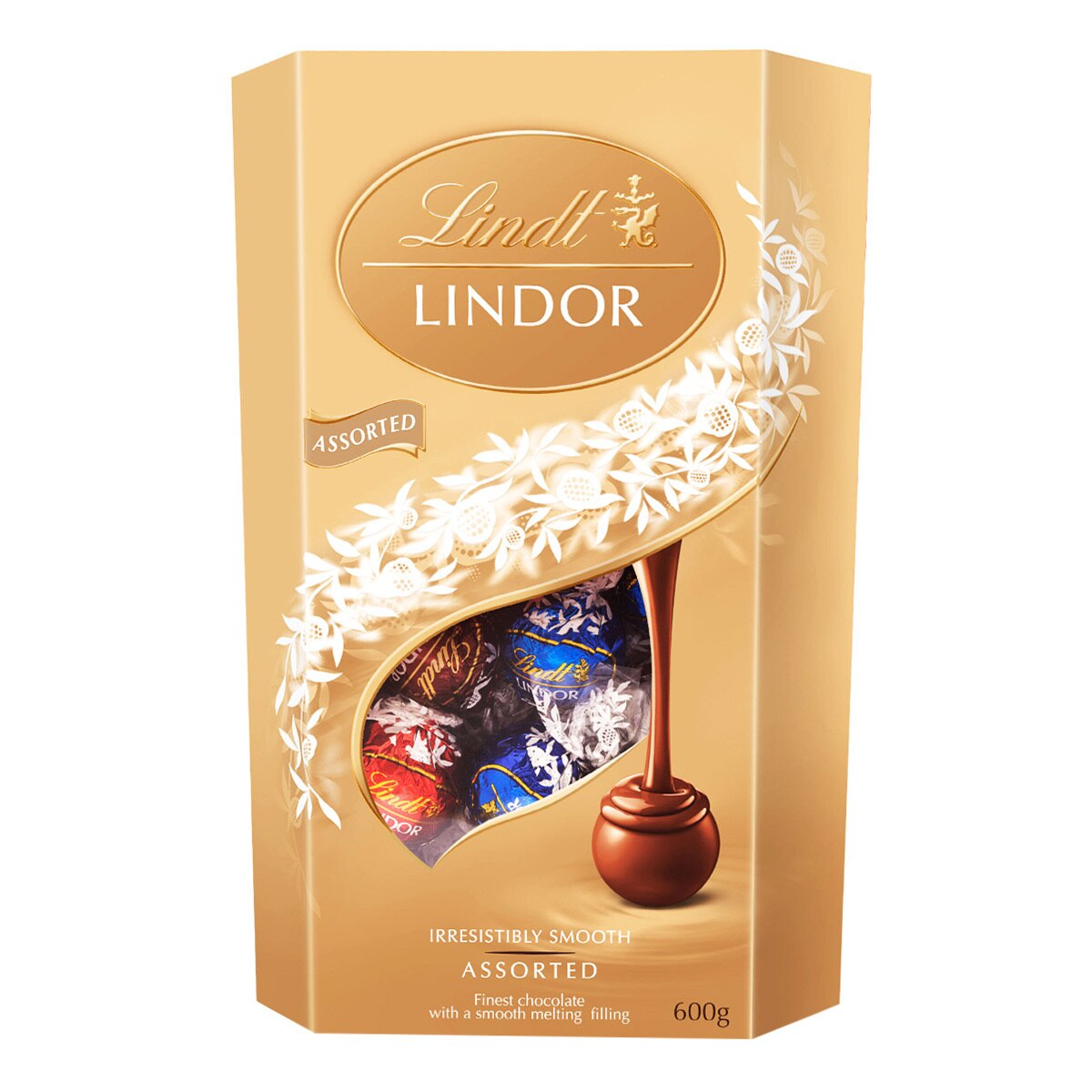 Lindor 金色盒裝綜合巧克力600公克 Costco 好市多